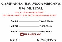 Campanha “Um moçambicano, Um metical” arrecadou 67 mil meticais!